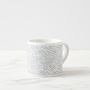 Magic Zebra Stripes Click to Customize Grey Colour Espresso Cup
