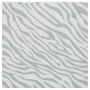 Magic Zebra Stripes Click to Customize Grey Colour Fabric