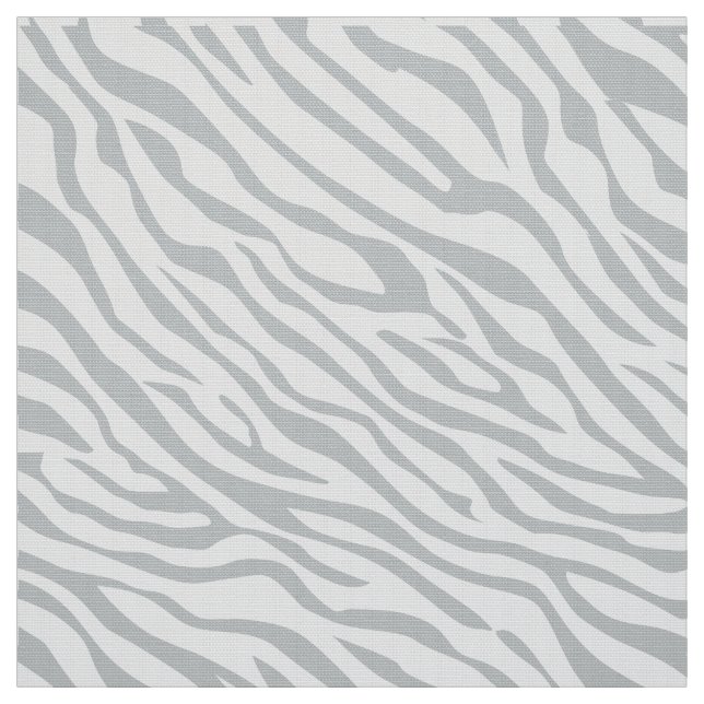 Magic Zebra Stripes Click to Customize Grey Colour Fabric (Swatch)