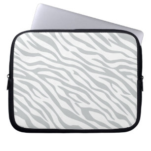 Magic Zebra Stripes Click to Customize Grey Colour Laptop Sleeve