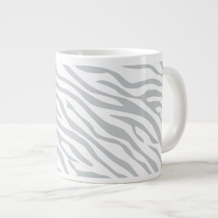 Magic Zebra Stripes Click to Customize Grey Colour Large Coffee Mug