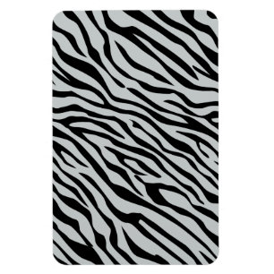 Magic Zebra Stripes Click to Customize Grey Colour Magnet