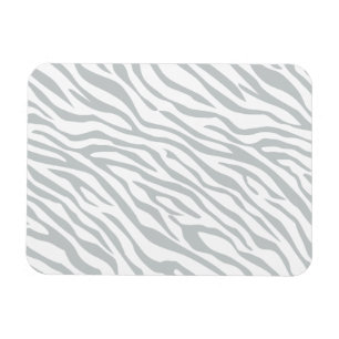 Magic Zebra Stripes Click to Customize Grey Colour Magnet