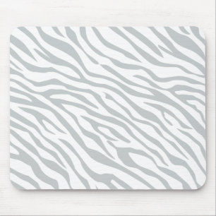 Magic Zebra Stripes Click to Customize Grey Colour Mouse Pad