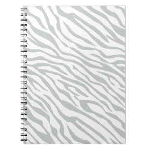 Magic Zebra Stripes Click to Customize Grey Colour Notebook