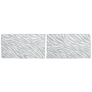 Magic Zebra Stripes Click to Customize Grey Colour Pillowcase