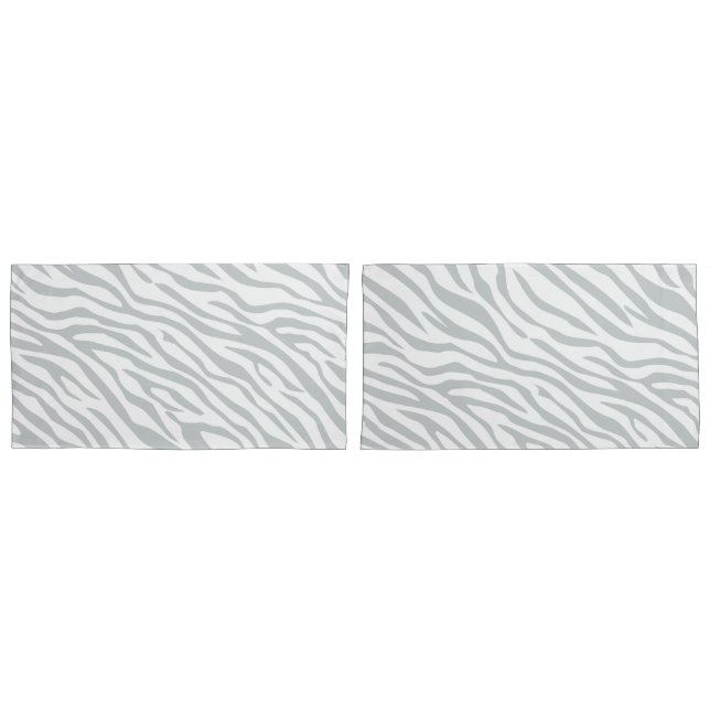 Magic Zebra Stripes Click to Customize Grey Colour Pillowcase (Front-Set)