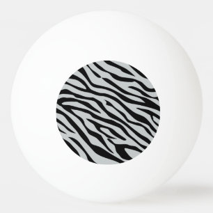 Magic Zebra Stripes Click to Customize Grey Colour Ping Pong Ball