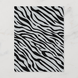 Magic Zebra Stripes Click to Customize Grey Colour Postcard