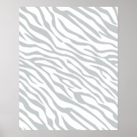 Magic Zebra Stripes Click to Customize Grey Colour