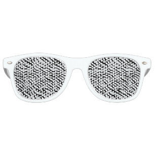 Magic Zebra Stripes Click to Customize Grey Colour Retro Sunglasses