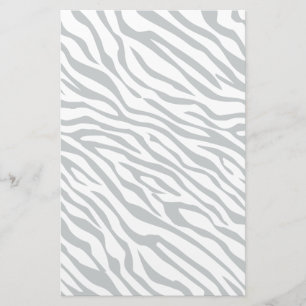 Magic Zebra Stripes Click to Customize Grey Colour Stationery