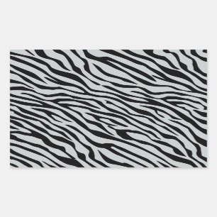 Magic Zebra Stripes Click to Customize Grey Colour Sticker