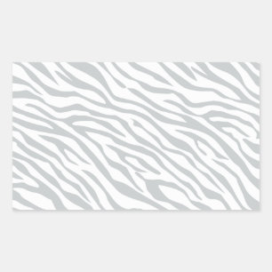 Magic Zebra Stripes Click to Customize Grey Colour Sticker