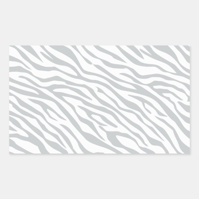 Magic Zebra Stripes Click to Customize Grey Colour Sticker (Front)