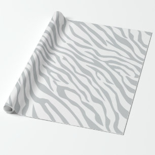 Magic Zebra Stripes Click to Customize Grey Colour Wrapping Paper