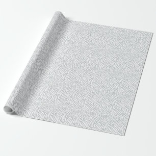 Magic Zebra Stripes Click to Customize Grey Colour Wrapping Paper