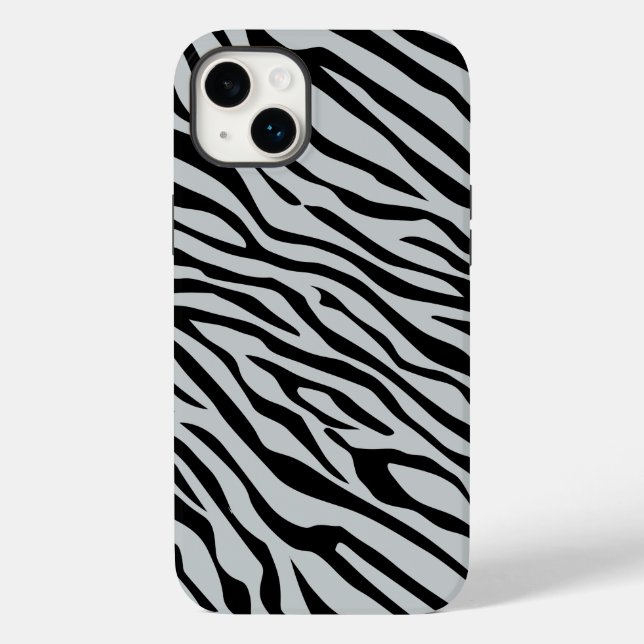 Magic Zebra Stripes Click to Grey Colour Case-Mate iPhone Case (Back)