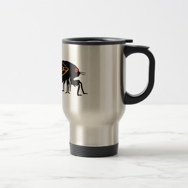 Magicada - Cicada - Cigale - Summer Buzz Travel Mug (Right)