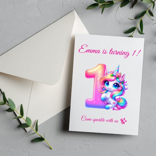 Magical 1st Birthday Invitation Editable (Creator Uploaded)