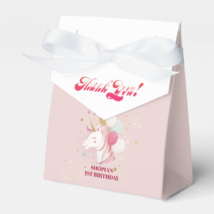 Magical 1st Birthday Unicorn Favor Box