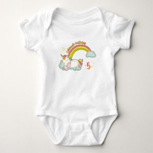 Magical 5th birthday celebration baby bodysuit