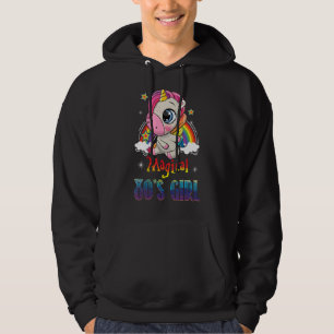 Magical 80's Girl Flossing Unicorn Rainbow 1980 Hoodie