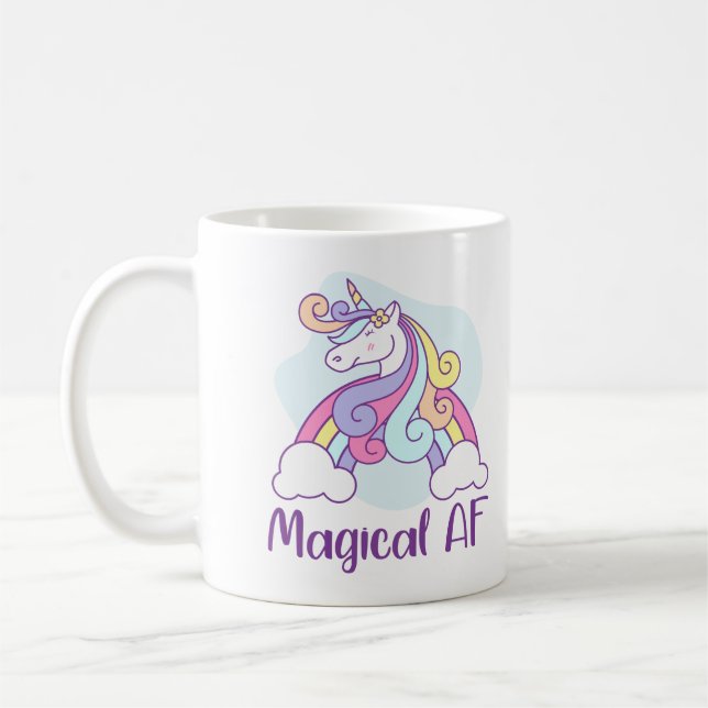 Magical AF | Unicorn Coffee Mug (Left)