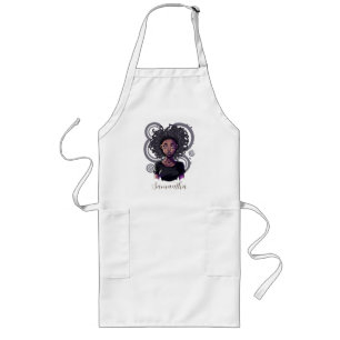 Magical Afro Woman Long Apron