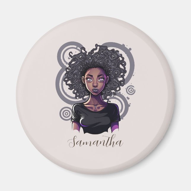 Magical Afro Woman Magnet (Front)