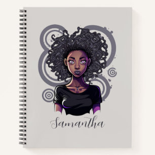 Magical Afro Woman Notebook