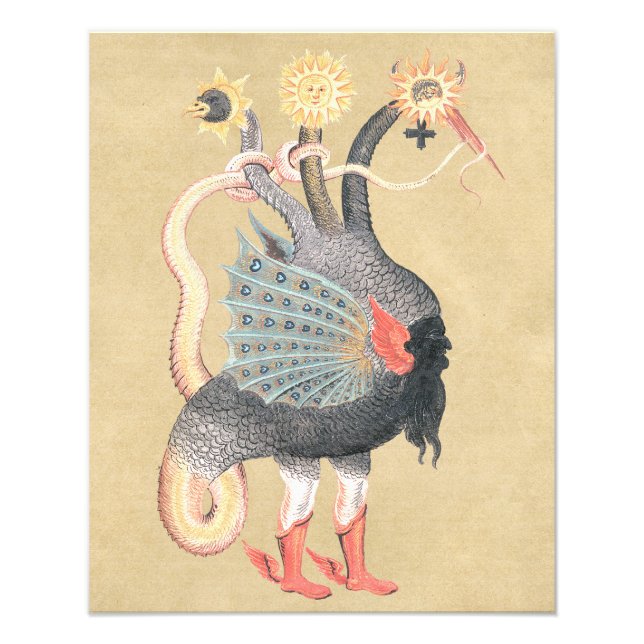 Magical Alchemy Dragon Colour Photo Print (Front)