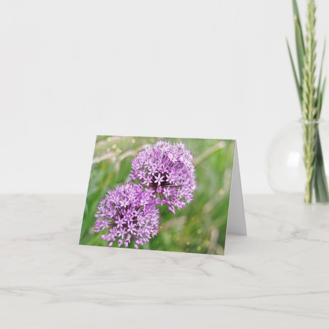 Magical Alliums Note Card (Front)