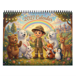 Magical Alphaland 2027 Wall Calendar   Room Deco