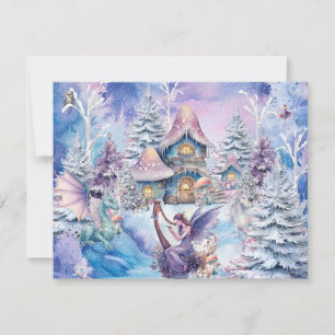 Magical and Whimsical Christmas Fairy Card