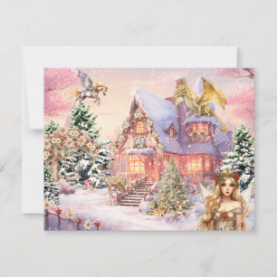 Magical and Whimsical Christmas Fairy Card