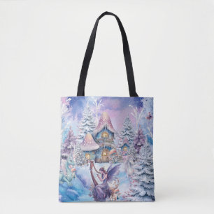 Magical and Whimsical Christmas Fairy Tote Bag