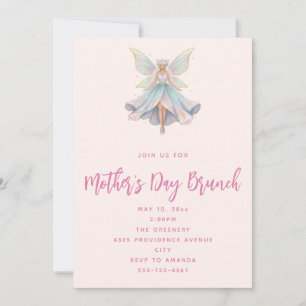 Magical Angel Fairy Pastel Colors Mother's Day Invitation