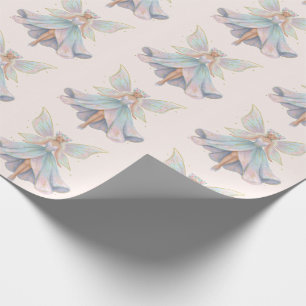 Magical Angel Fairy Pastel Colors Pattern Wrapping Paper