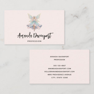 Magical Angel Fairy Pastel Colours Business Card