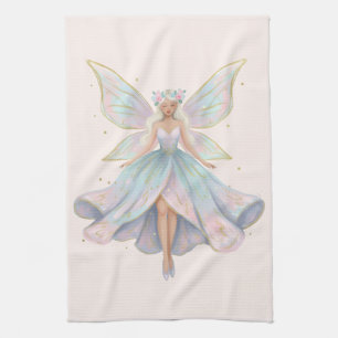 Magical Angel Fairy Pastel Colours Kitchen Towel