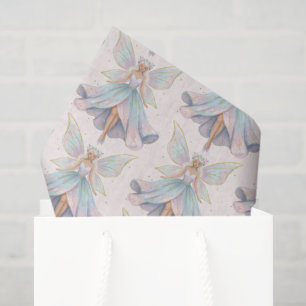 Magical Angel Fairy Pattern in Pastel Colours  Tissue Paper