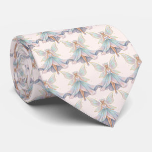 Magical Angel Fairy Pattern Pastel Colours Tie