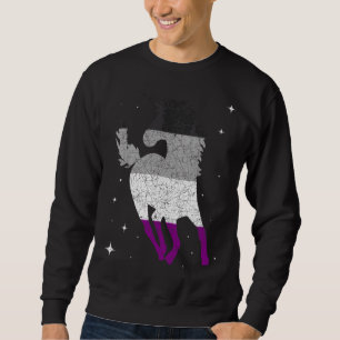 Magical Animal Asexual Flag Unicorn Lgbt Queer Ase Sweatshirt
