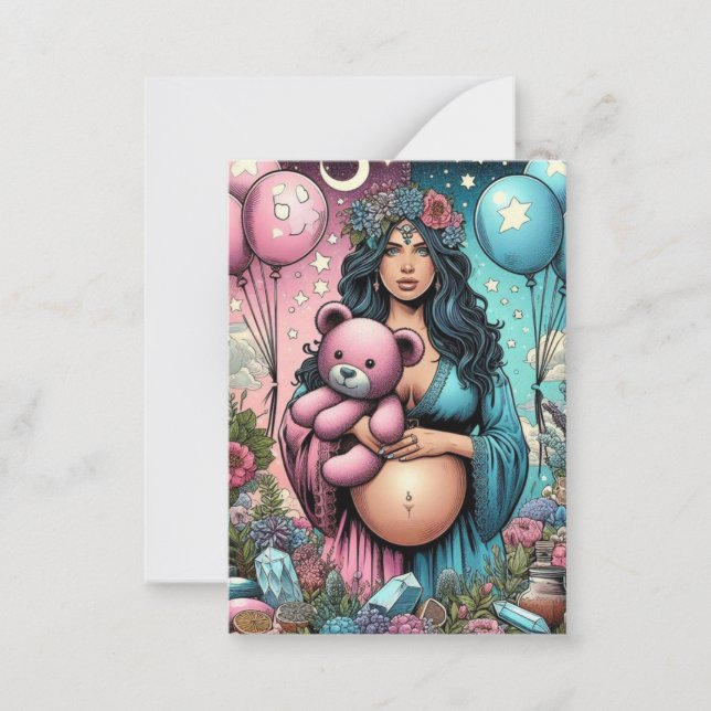 Magical Baby Shower | Gender Reveal Card (Front)