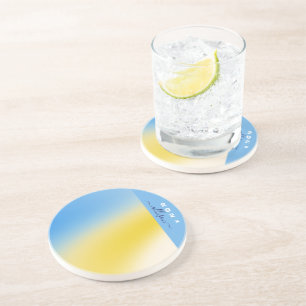 Magical background name Personalized Coaster