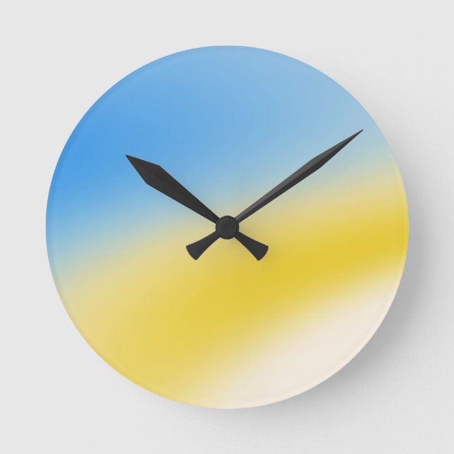 Magical background name Personalized  Round Clock (Front)