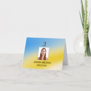 Magical background name Personalized Thank You Card