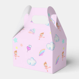 Magical Ballet rainbow gradient birthday party kid Favor Box