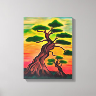 Magical baobabs canvas print